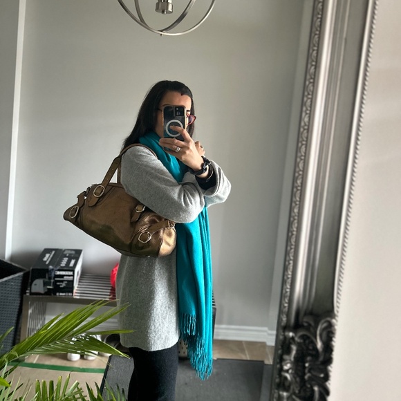 Authentic Burberry Big Gold Leather Satchel - Picture 11 of 12